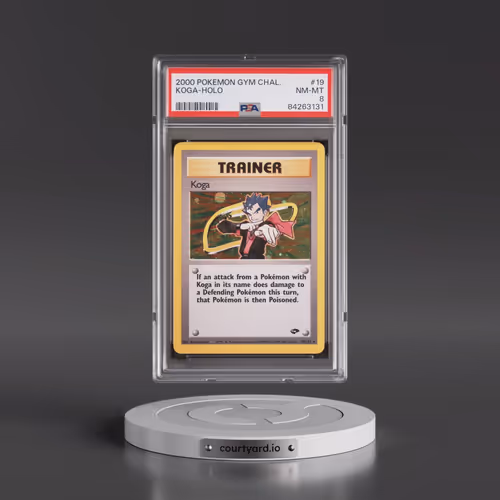 2000 Pokémon Gym Challenge #19 Koga - Holo (PSA 8 NM-MT)