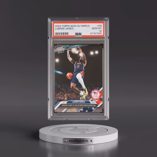 2024 Topps Now Olympic Games #30 LeBron James (PSA 10 GEM MINT)
