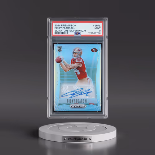 2024 Panini Prizm Deca Signatures #SRPL Ricky Pearsall - Silver Prizm (PSA 9 MINT)
