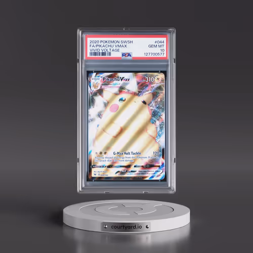 2020 Pokémon Sword & Shield Vivid Voltage #044 Pikachu Vmax - Full Art (PSA 10 GEM MINT)