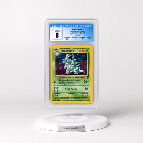 2000 Base Set 2 #12/130 Nidoqueen - Holo (CGC 8 NM-MT)