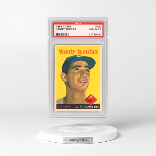 1958 Topps #187 Sandy Koufax (PSA 8 NM-MT)