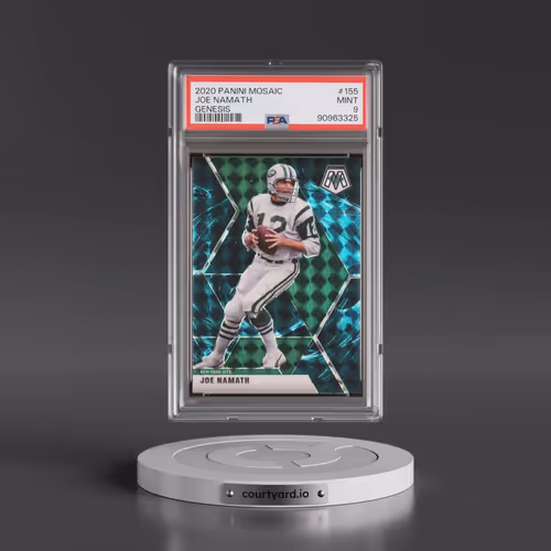 2020 Panini Mosaic #155 Joe Namath - Genesis (PSA 9 MINT)