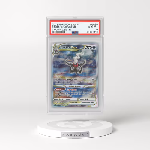 2023 Pokémon Sword and Shield Crown Zenith #GG50 Darkrai Vstar - Full Art (PSA 10 GEM MINT)