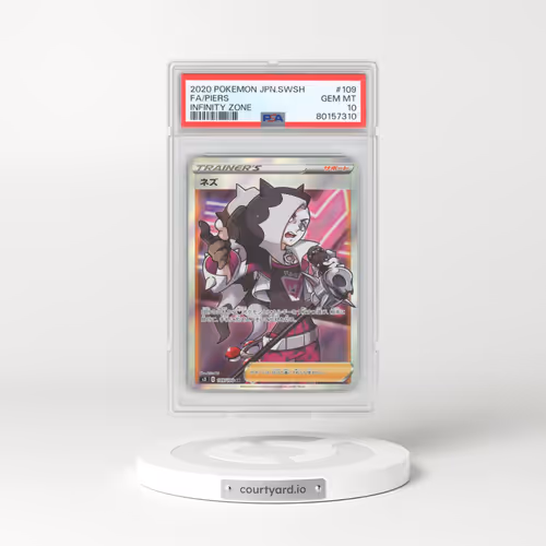 2020 Pokémon Sword & Shield Infinity Zone #109 Piers - Full Art (PSA 10 GEM MINT)