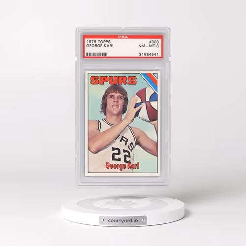 1975 Topps #303 George Karl (PSA 8 NM-MT)