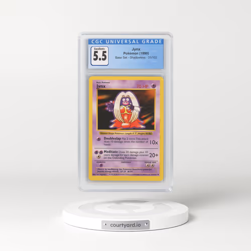 1999 Base Set #31 Jynx - Shadowless (CGC 5.5 EX+)