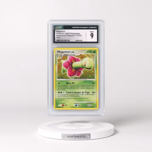 2007 Mysterious Treasures #13/123 Meganium - Holo (CGC 9 MINT)