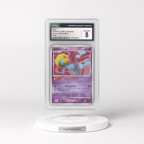 2007 Secret of the Lakes - DP2 (With Rarity Symbols) Uxie - Holo (CGC 8 NM-MT)