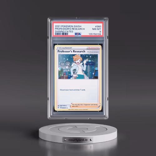 2021 Pokémon Sword & Shield Shining Fates #060 Professor's Research (PSA 8 NM-MT)