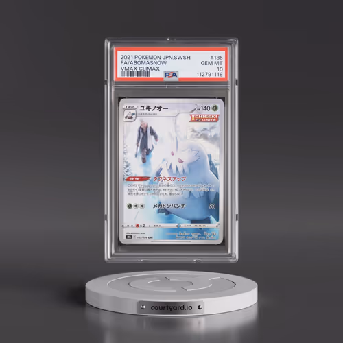 2021 Pokémon Sword & Shield Vmax Climax #185 Abomasnow - Full Art (PSA 10 GEM MINT)
