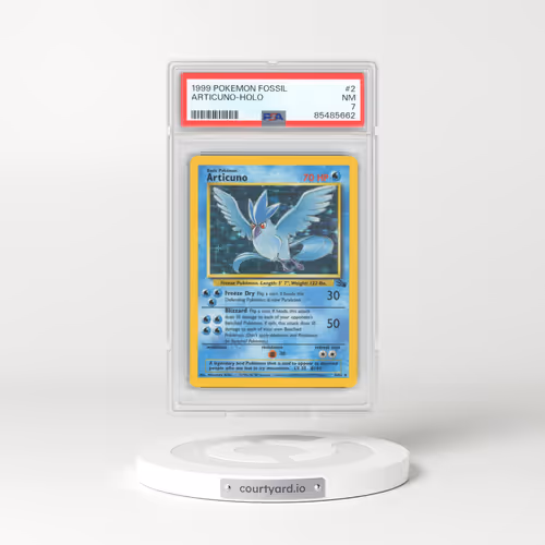 1999 Fossil #2 Articuno - Holo (PSA 7 NM)