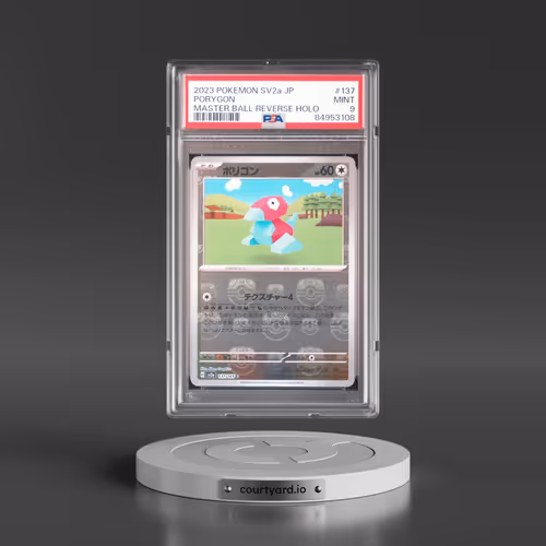 2023 Pokémon Sv2a-Pokemon 151 #137 Porygon - Reverse Holo Master Ball (PSA 9 MINT)