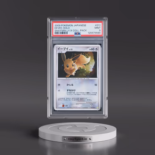 2009 Pokémon Shaymin LV.X Collection Pack #011 Eevee - Holo (PSA 9 MINT)