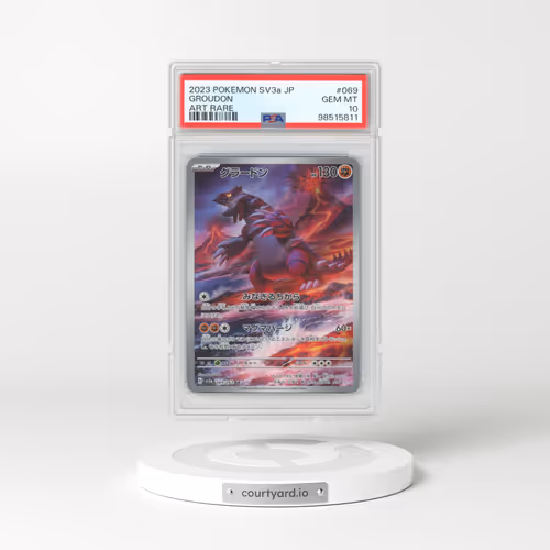 2023 Pokémon Sv3a-Raging Surf #069 Groudon - Art Rare (PSA 10 GEM MINT)