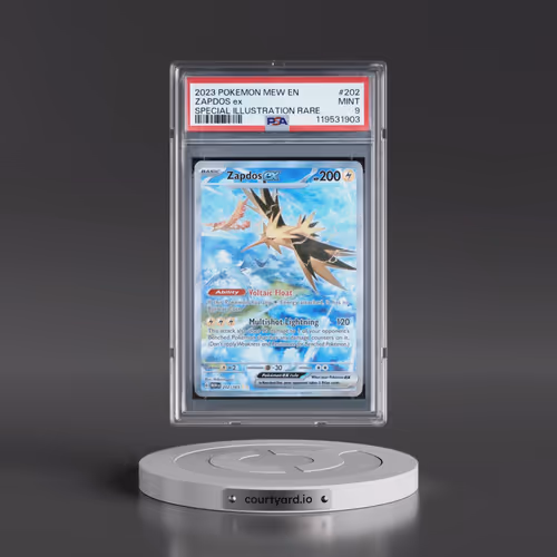 2023 Pokémon Mew EN-151 #202 Zapdos EX - Holo Special Illustration Rare (PSA 9 MINT)