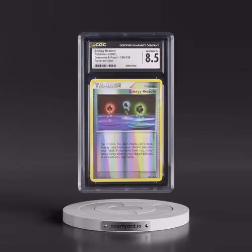 2007 Diamond & Pearl #106/130 Energy Restore - Reverse Holo (CGC 8.5 NM-MT+)
