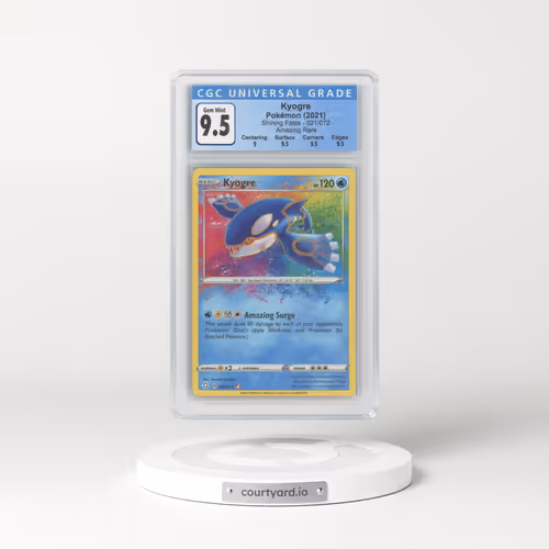 2021 Shining Fates #021 Kyogre - Amazing Rare (CGC 10 GEM MINT)