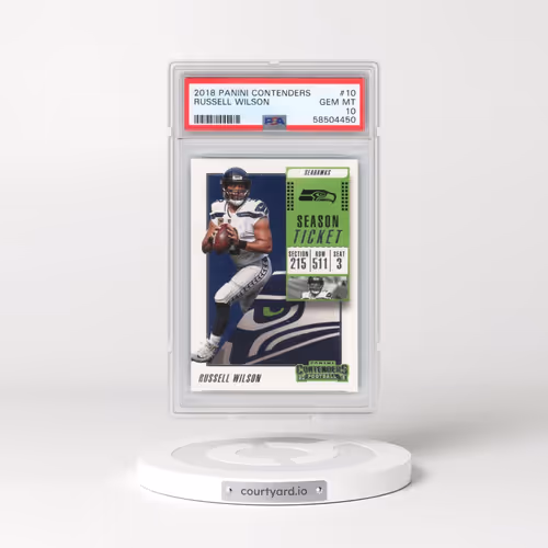 2018 Panini Contenders #10 Russell Wilson (PSA 10 GEM MINT)