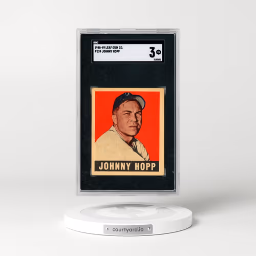 1948 Leaf Gum Co. #139 Johnny Hopp (SGC 3 VG)