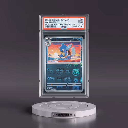 2023 Pokémon Sv2a-Pokemon 151 #008 Wartortle - Reverse Holo Master Ball (PSA 9 MINT)
