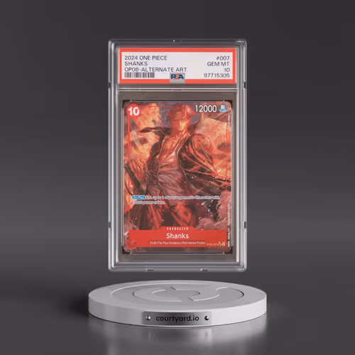 2024 One Piece OP06-Wings of the Captain #007 Shanks - Alternate Art (PSA 10 GEM MINT)
