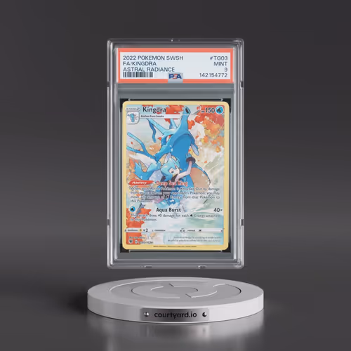 2022 Pokémon Sword & Shield Astral Radiance #TG03 Kingdra - Full Art (PSA 9 MINT)