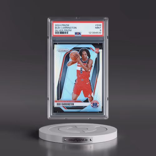 2024 Panini Prizm #244 Bub Carrington - Silver Prizm (PSA 9 MINT)