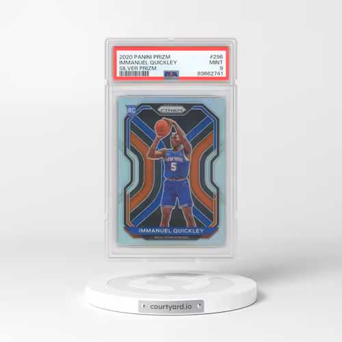 2020 Panini Prizm #296 Immanuel Quickley - Silver Prizm (PSA 9 MINT)