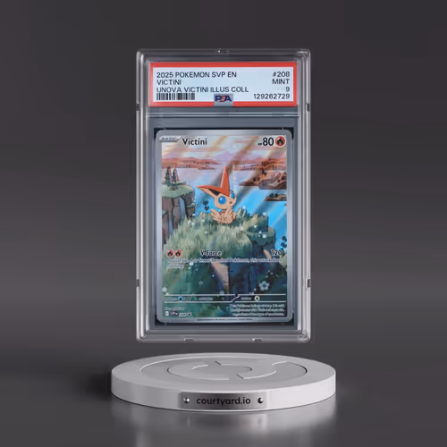 2025 Pokémon Svp EN-SV Black Star Promo #208 Victini - Unova Victini Illustration Collection (PSA 9