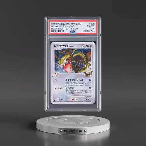 2009 Pokémon Beat of the Frontier #078 Rayquaza C - 1st Edition Holo (PSA 6 EX-MT)
