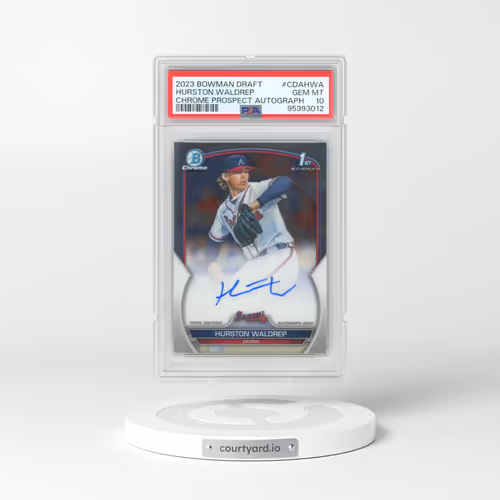 2023 Bowman Draft Chrome Prospect Autograph #CDAHWA Hurston Waldrep (PSA 10 GEM MINT)