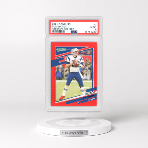 2021 Panini Donruss #2 Tom Brady - Press Proof Red (PSA 9 MINT)