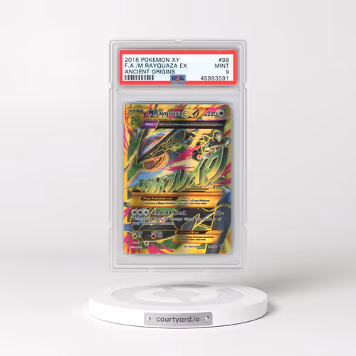 2015 Pokémon XY Ancient Origins #98 M Rayquaza EX - Holo Full Art (PSA 9 MINT)