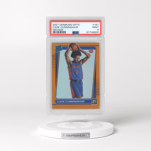 2021 Panini Donruss Optic #161 Cade Cunningham - Orange (PSA 9 MINT)
