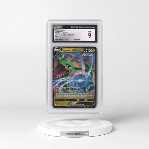 2022 Crown Zenith #100/159 Rayquaza V - Holo (CGC 9 MINT)