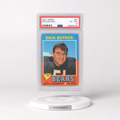 1971 Topps #25 Dick Butkus (PSA 6 EX-MT)