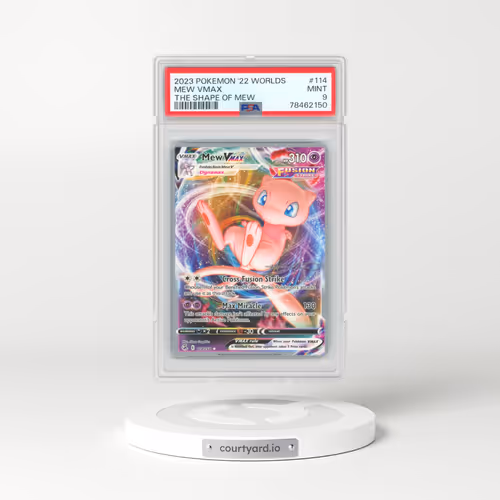 2023 Pokémon 2022 World Championships Deck: the Shape of Mew #114 Mew Vmax - The Shape of Mew (PSA 9 MINT)