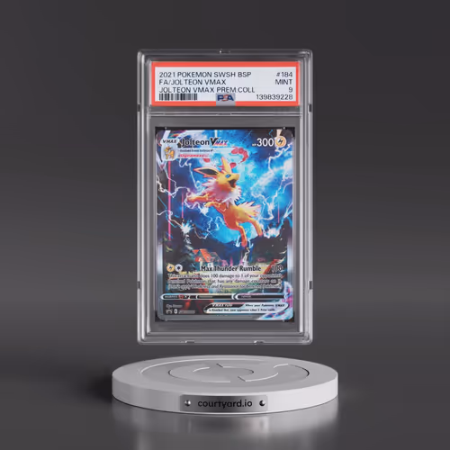 2021 Pokémon Swsh Black Star Promo #184 Jolteon Vmax - Full Art Jolteon Vmax Premium Collection (PSA