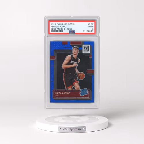 2022 Panini Donruss Optic #224 Nikola Jovic - Blue Mojo Choice (PSA 9 MINT)