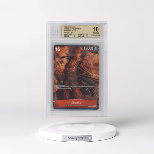 2024 One Piece Wings of the Captain #OP06007 Shanks ALT ART SR (BGS 10 PRISTINE)