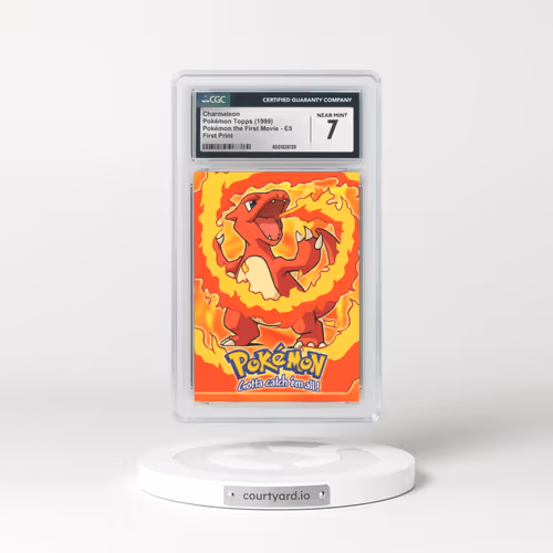 1999 Pokémon the First Movie #E5 No.05 Charmeleon - First Print (Blue Topps Logo) (CGC 7 NM)