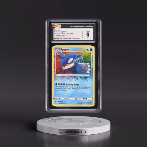 2021 Shining Fates #021/072 Kyogre - Amazing Rare Holo (CGC 9 MINT)