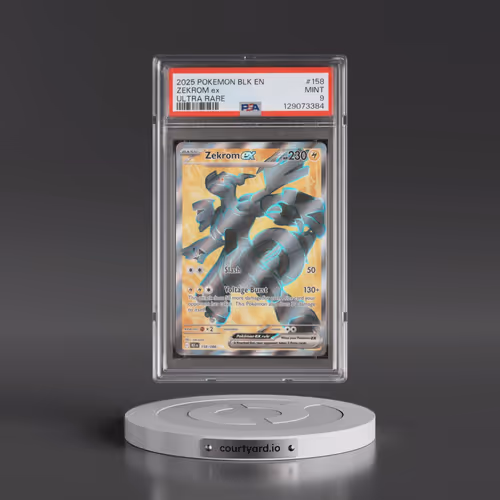 2025 Pokémon Blk EN-Black Bolt #158 Zekrom EX - Holo Ultra Rare (PSA 9 MINT)