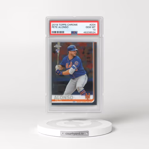 2019 Topps Chrome #204 Pete Alonso (PSA 10 GEM MINT)