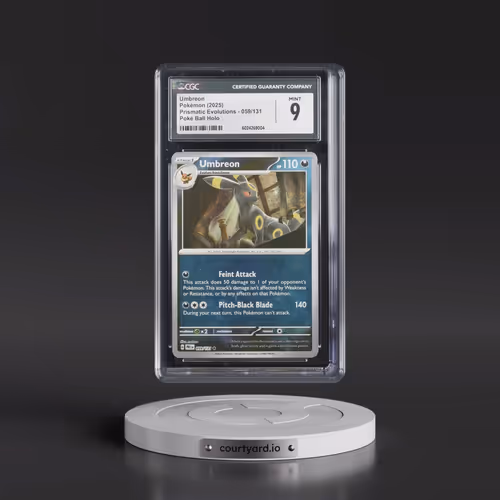 2025 Pokémon Pre EN-Prismatic Evolutions #059 Umbreon - Reverse Holo Poke Ball (CGC 9 MINT)