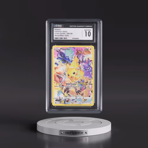 2023 Crown Zenith #160/159 Pikachu - Secret Rare Holo (CGC 10 GEM MINT)