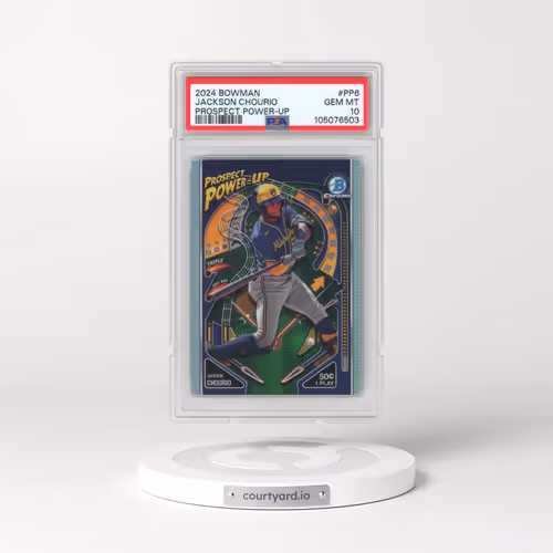 2024 Bowman Prospect Power-Up #PP6 Jackson Chourio (PSA 10 GEM MINT)