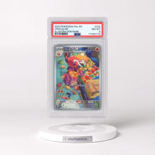 2023 Pokémon Pal EN-Paldea Evolved #202 Crocalor - Illustration Rare (PSA 8 NM-MT)