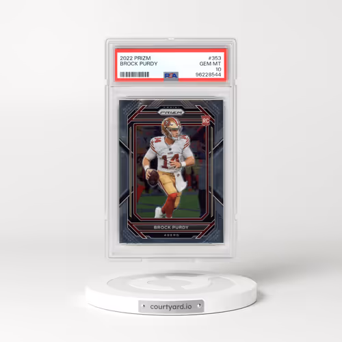2022 Panini Prizm #353 Brock Purdy (PSA 10 GEM MINT)